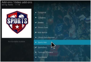 How to Install Sports Hub on Kodi Add-on