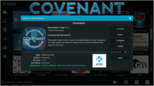 Covenant-Best Kodi Add-ons
