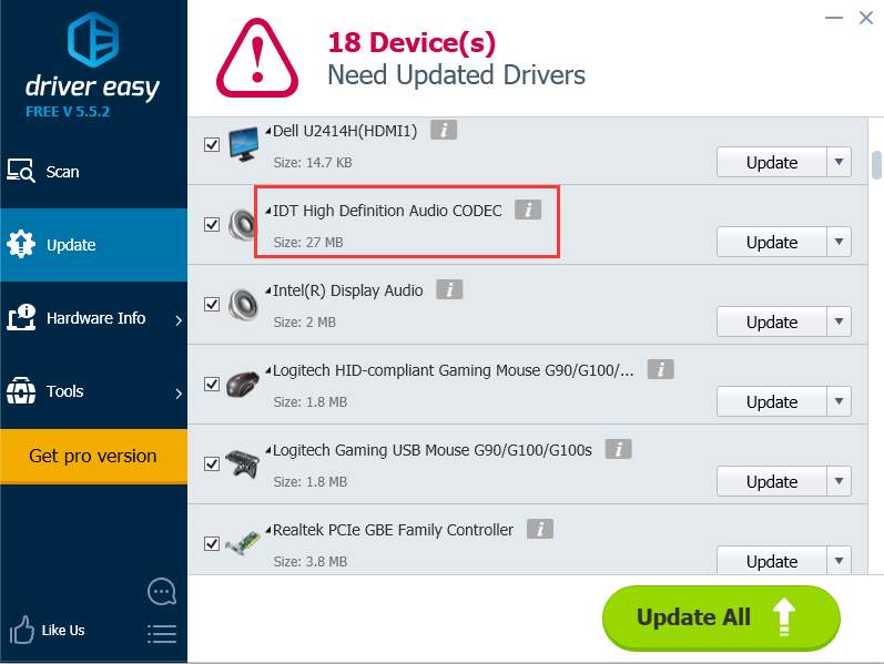 download idt high definition audio codec driver windows 10