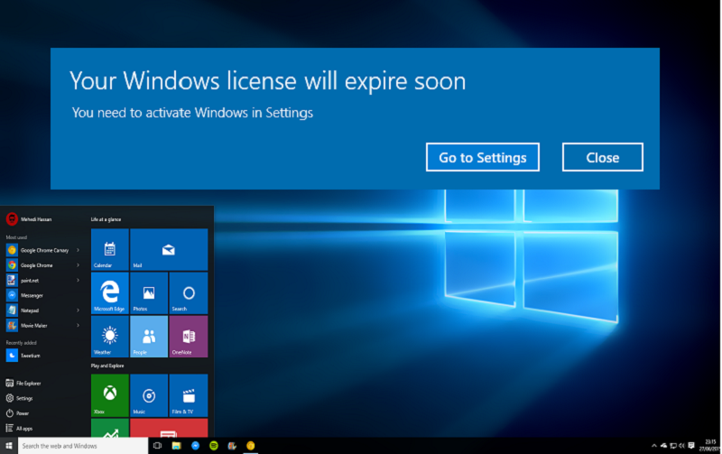 How to Fix Error “Your Windows License Will Expire Soon”