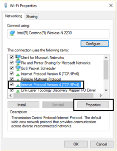 Ethernet doesn’t have a valid IP configuration Error