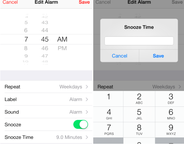 how to Change Snooze Time on iPhone 