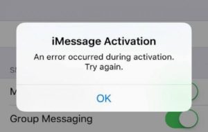 iMessage Waiting for Activation