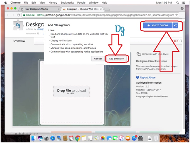 DeskGram on mac