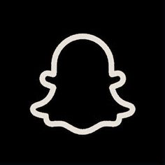 Snapchat Icon Aesthetic black