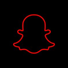 Snapchat Icon Aesthetic neon red