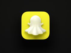 snapchat icon yellow