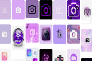 Purple Camera Icon