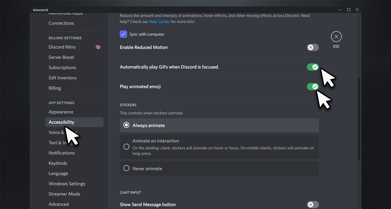 Discord GIFs not working